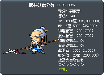 武林妖僧分身 Tooltip