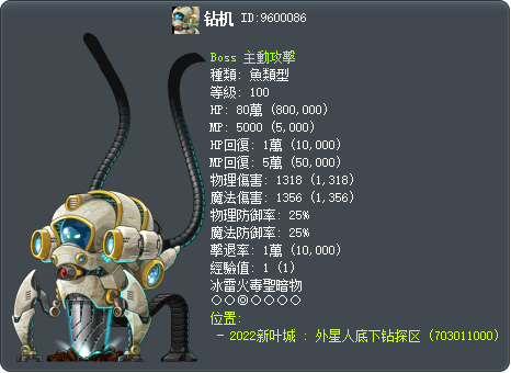 钻机 Tooltip