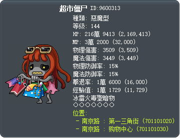 超市僵尸 Tooltip