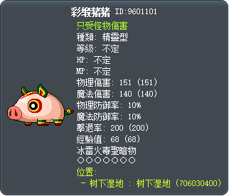 彩缎猪猪 Tooltip