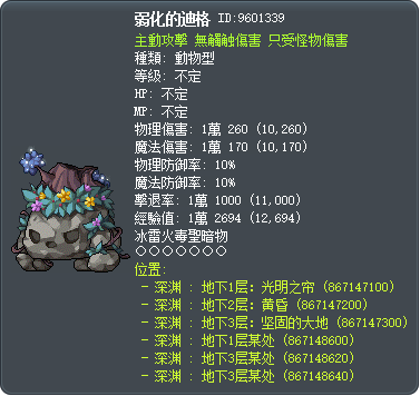 弱化的迪格 Tooltip