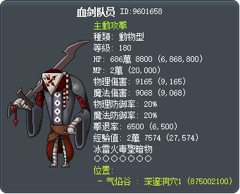 血剑队员 Tooltip