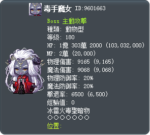 毒手魔女 Tooltip