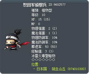 織田軍偵查兵 Tooltip