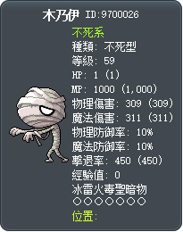 木乃伊 Tooltip