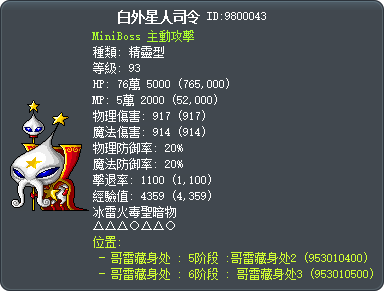 白外星人司令 Tooltip