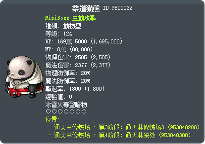 柔道猫熊 Tooltip
