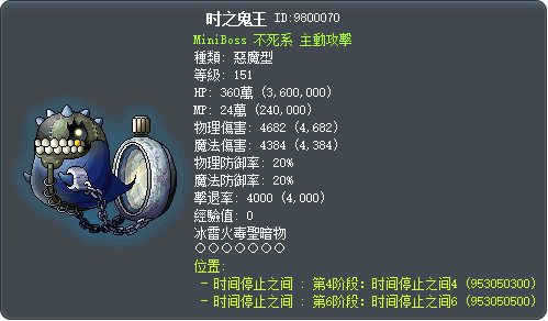 时之鬼王 Tooltip
