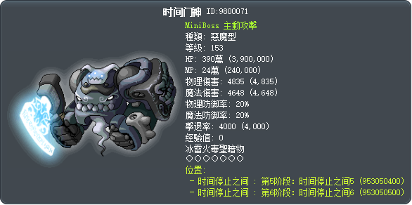 时间门神 Tooltip