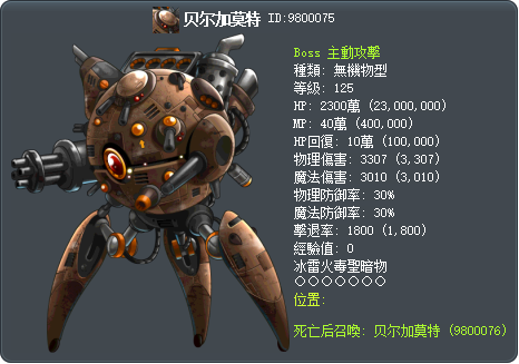贝尔加莫特 Tooltip