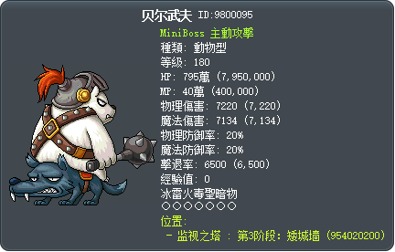 贝尔武夫 Tooltip