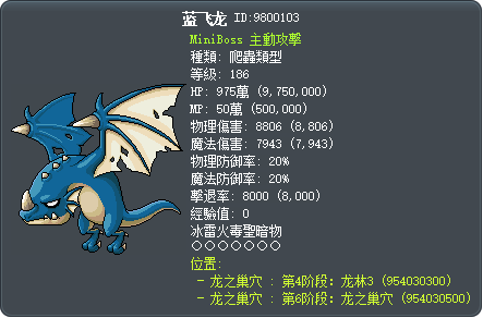 蓝飞龙 Tooltip