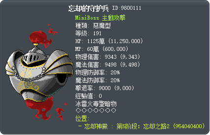 忘却的守护兵 Tooltip