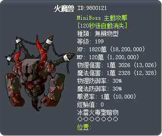 火魔兽 Tooltip