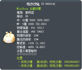 母沙沙兔 Tooltip