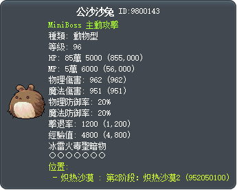 公沙沙兔 Tooltip