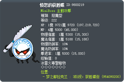 愤怒的获胜碟 Tooltip