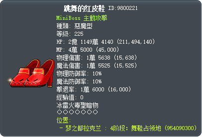 跳舞的红皮鞋 Tooltip