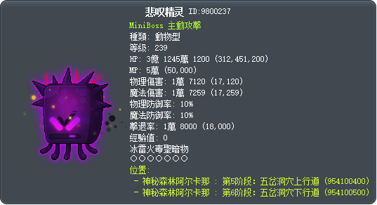悲叹精灵 Tooltip