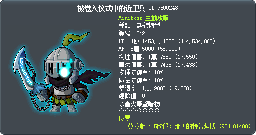 被卷入仪式中的近卫兵 Tooltip