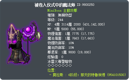 被卷入仪式中的魔法师 Tooltip