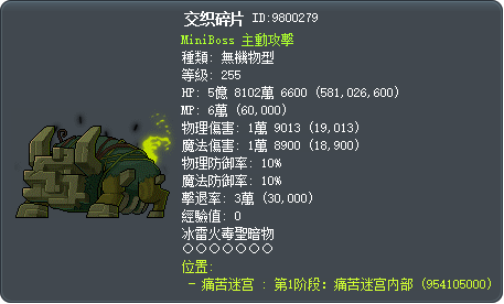 交织碎片 Tooltip