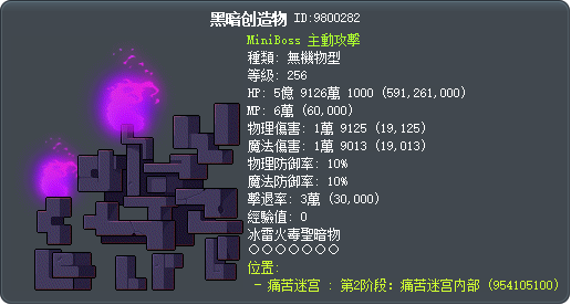 黑暗创造物 Tooltip