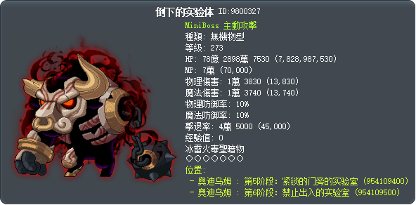 倒下的实验体 Tooltip