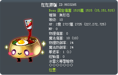 紅色拌飯 Tooltip