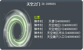 天空之门 Tooltip