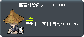 戴着斗笠的人 Tooltip