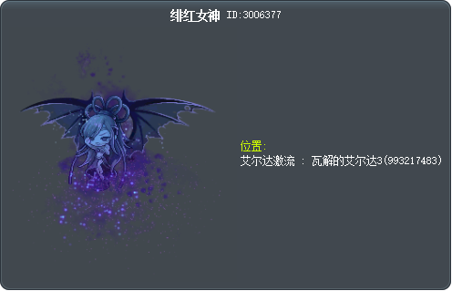 绯红女神 Tooltip