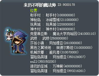 來歷不明的魔法師 Tooltip