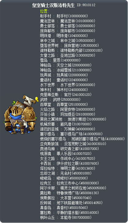 皇家騎士SIR.漢姆斯洛特 Tooltip