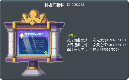 排名布告栏 Tooltip