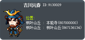 吉川元春 Tooltip