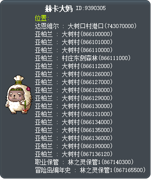希嘉大嬸 Tooltip