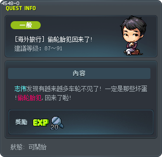 [海外旅行] 偷轮胎犯回来了! Tooltip