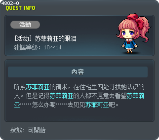 [活动] 苏菲莉亚的眼泪 Tooltip
