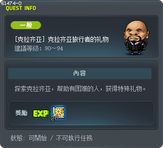 [克拉齐亚] 克拉齐亚旅行者的礼物 Tooltip