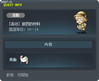 新药的材料 Tooltip