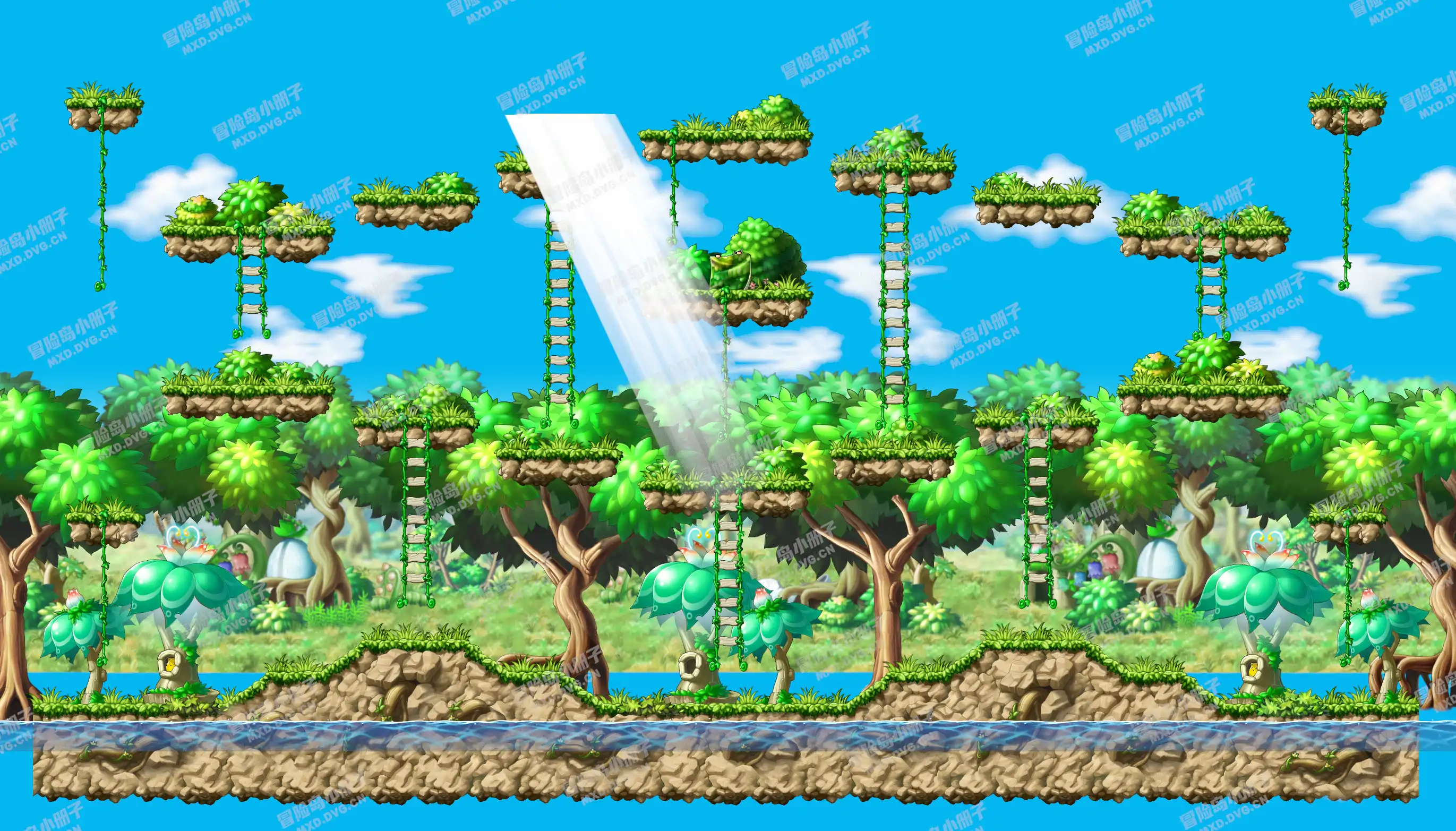 Peach Monkey Forest
