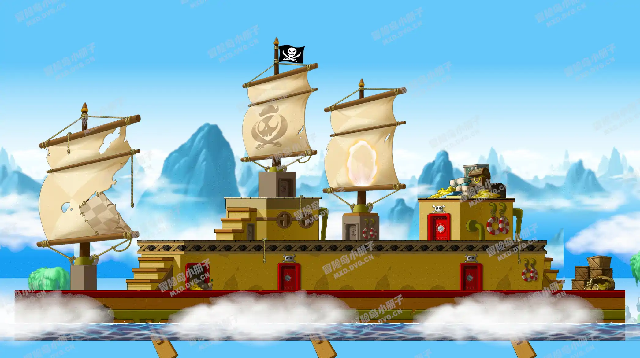 Red-Nose Pirate Den 2
