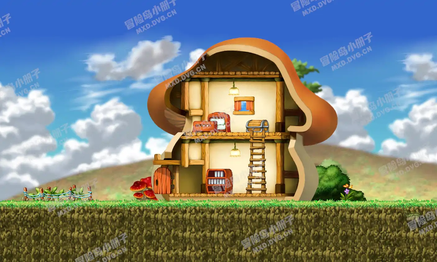 Mushroom Town Townstreet